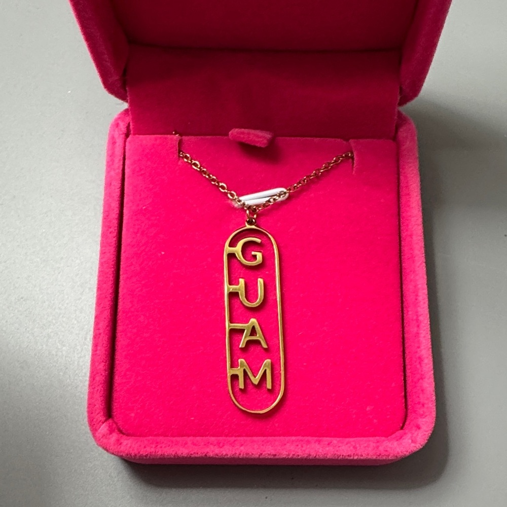 Gold Guam Pendant Necklace